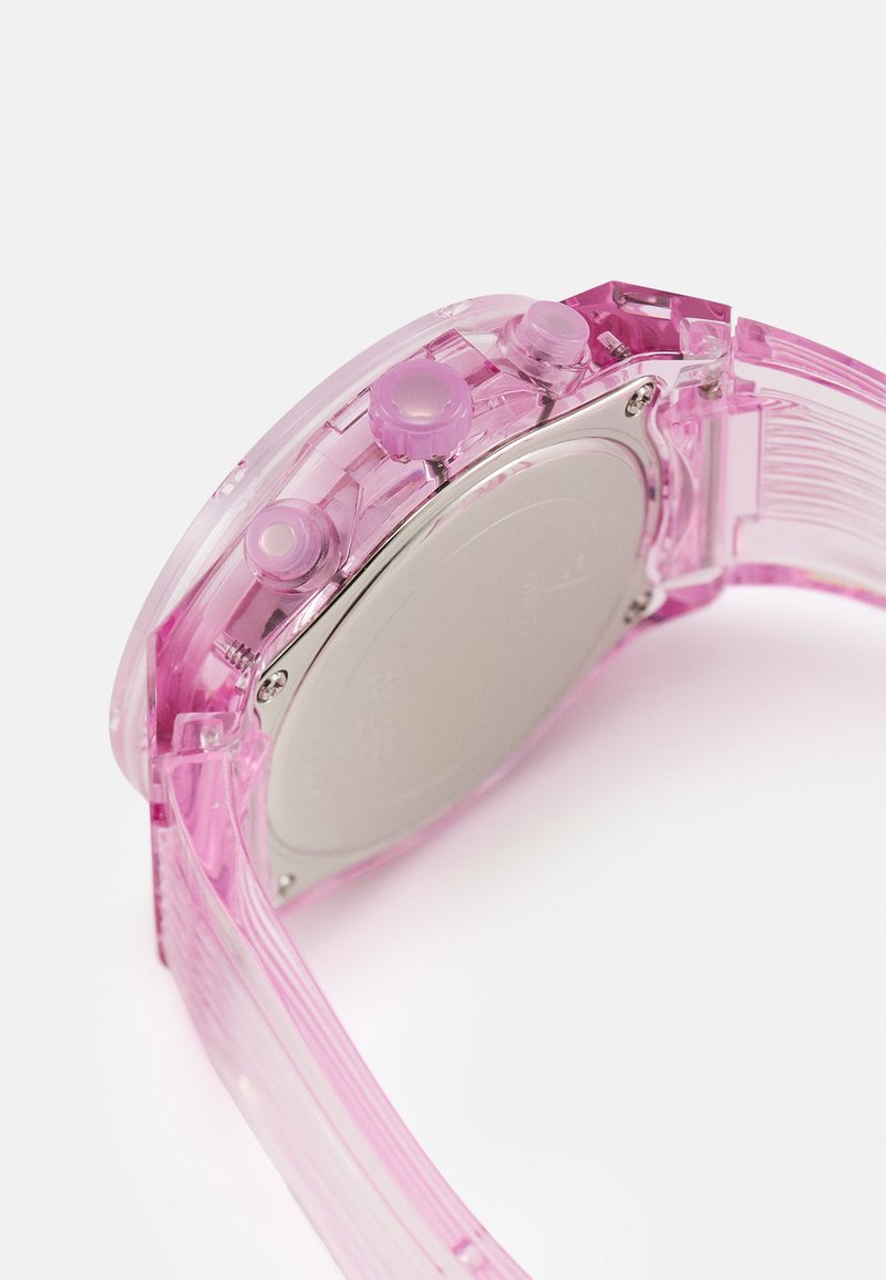 GUESS Orologio Donna Multifunzione - Cinturino In Silicone Rosa, Cassa 43mm, Quadrante Nero, Policarbonato - 2