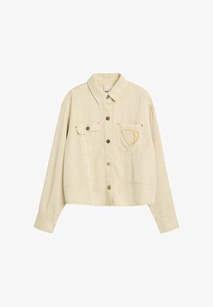 Desigual, TRUCKER - Farkkutakki - white