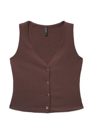 Calliope, TOP TINTA UNITA - Bluse - marrone