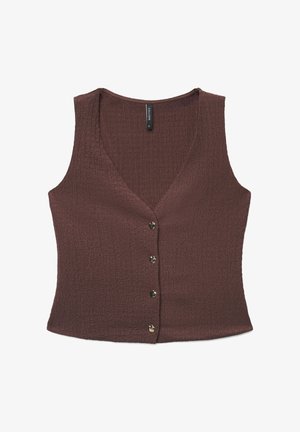 Calliope, TOP TINTA UNITA - Bluse - marrone