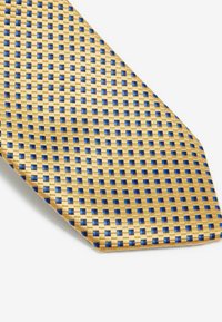 Next PATTERN CLIP SLIM FIT - Cravatta - yellow blue