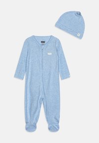 Levi's® FOOTED COVERALL HAT SET - Magamisriided - light mist heather
