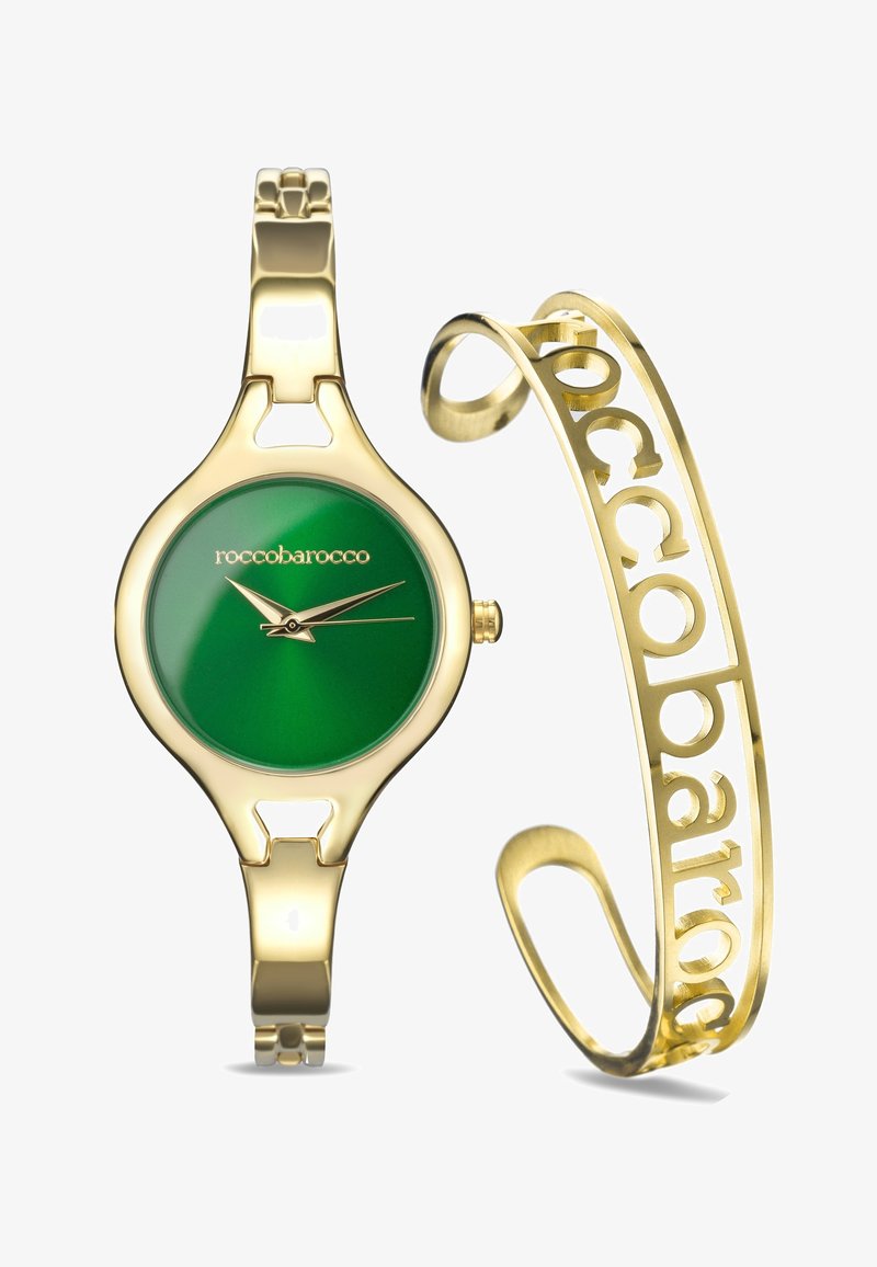 Roccobarocco RB BANGLE SET - 28 MM - Rannekello - gold&green