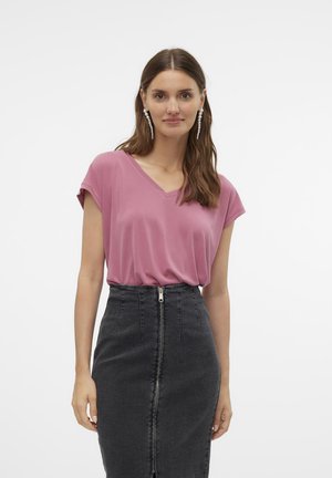 Vero Moda VMFILLI - Navadna majica - mesa rose