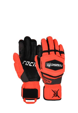 WORLDCUP WARRIOR GS - Gants - black/fluo red