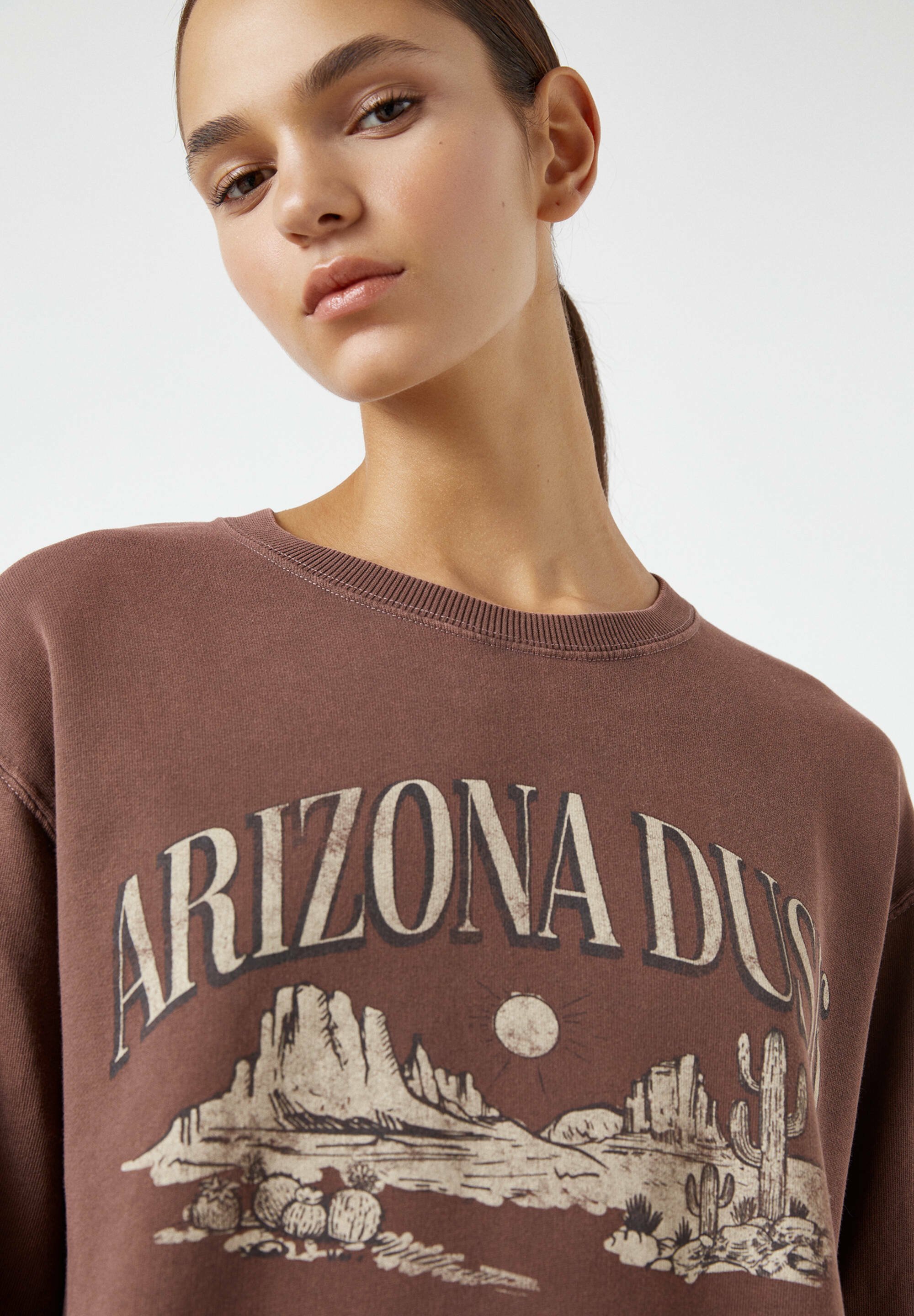 pull and bear bruine trui
