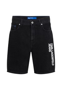RELAXED - Jeansshort - washed black