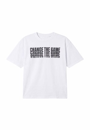 Project X Paris, T-SHIRT ILLUSION - T-Shirt print - blanc   noir