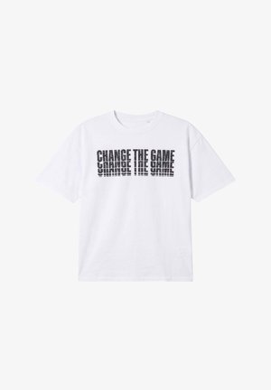 Project X Paris, T-SHIRT ILLUSION - T-Shirt print - blanc noir