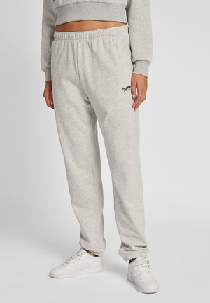 Hummel HMLLGC SHAI REGULAR  - Tracksuit bottoms - tofu melange