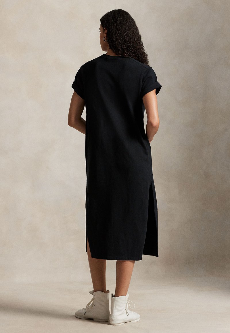 Polo Ralph Lauren COTTON JERSEY T-SHIRT DRESS - Jersey dress - black -  Zalando
