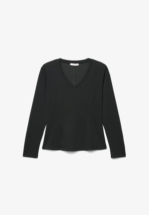 Terranova, T-SHIRT TINTA UNITA - Maglietta a manica lunga - nero