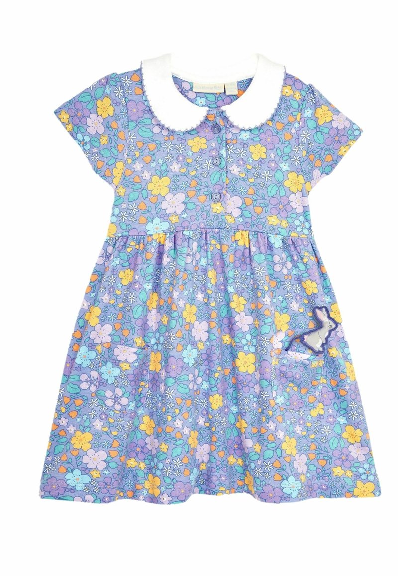 JoJo Maman Bébé GARDEN PETER PAN PET IN POCKET- REGULAR FIT - Žerzejové šaty - lilac purple