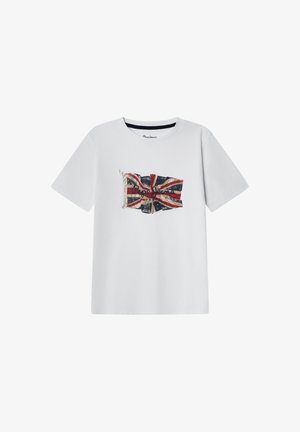 UNION JACK - Sportinis megztinis - white