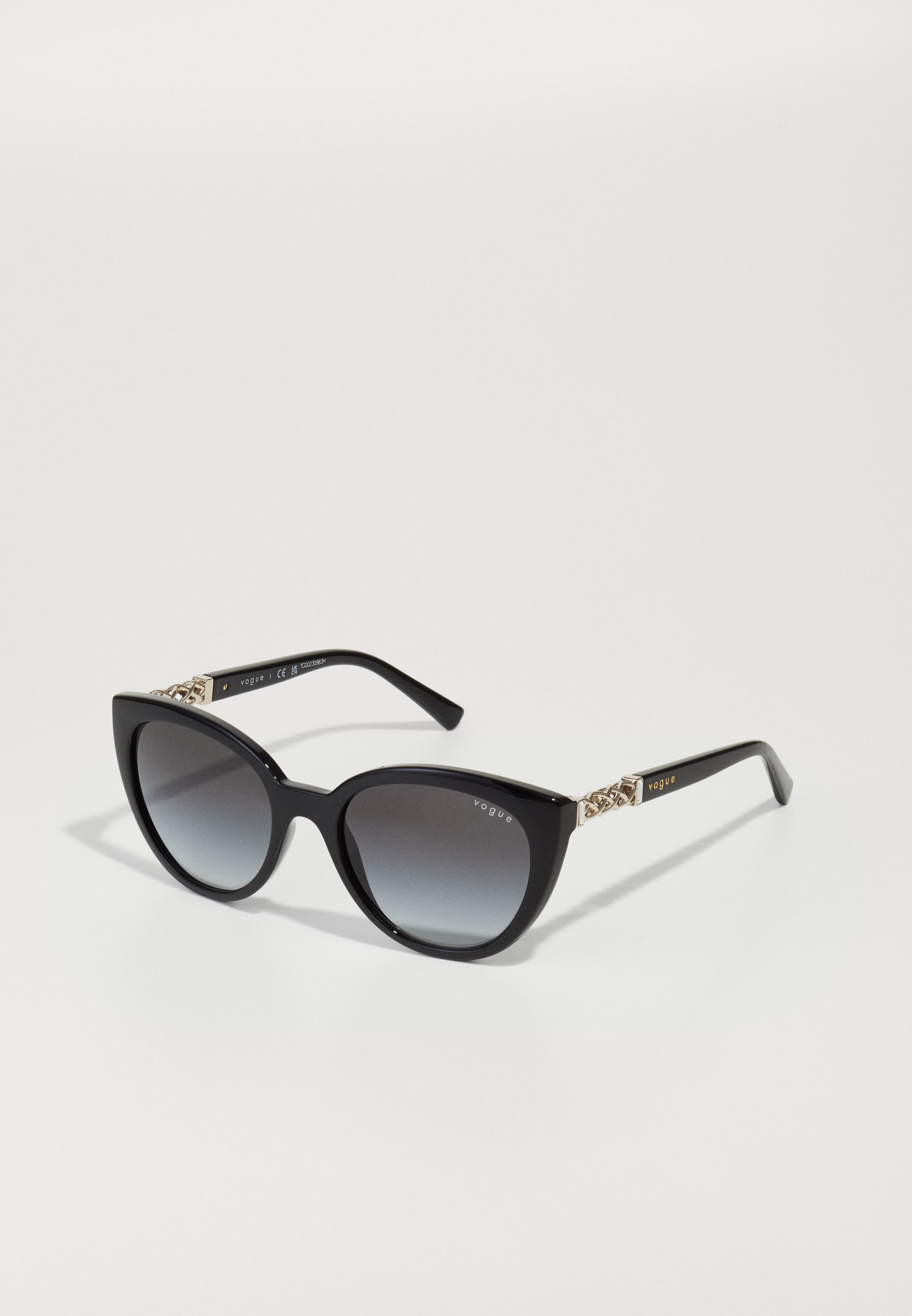 VOGUE Designer Black with Crystal Sunglasses-NWT Sunglasses VO5524S - Black - Grey - Acetate | Vogue United  main image 3