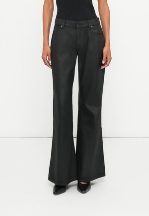 SPENCER COATED COMFORT - Flared Jeans - black cat