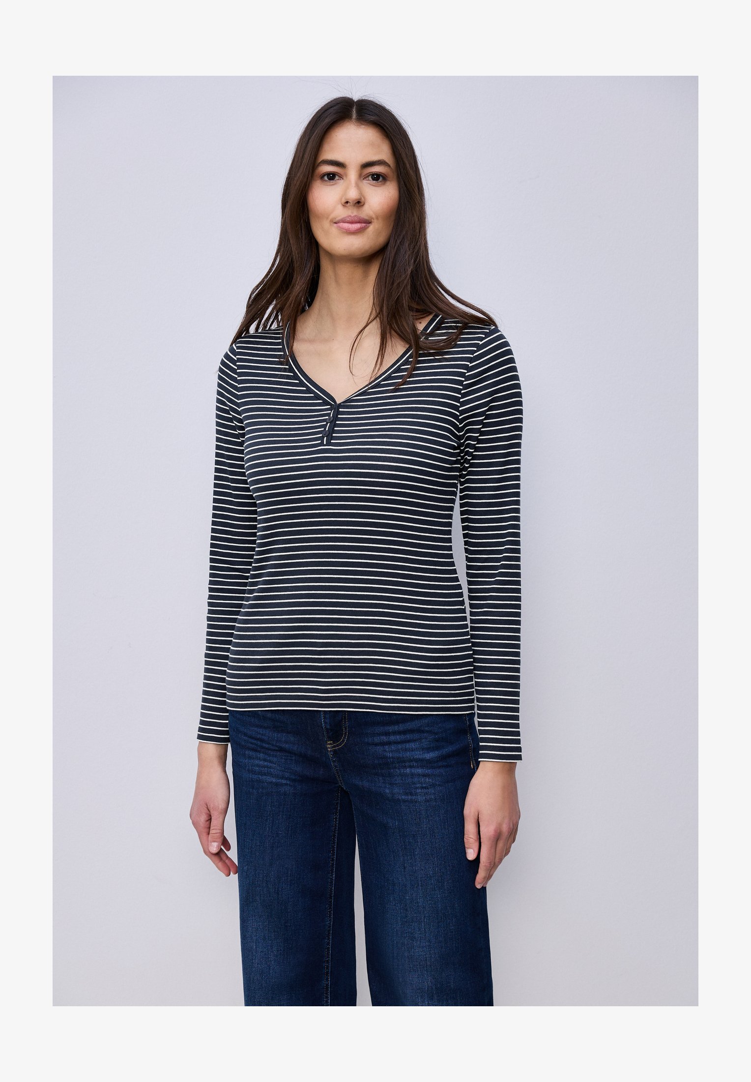 Tunica Asimmetrica Donna Maniche Lunghe - Scollo Quadrato Con Bottoni - Leggera E Casual - Taglie S-2XL