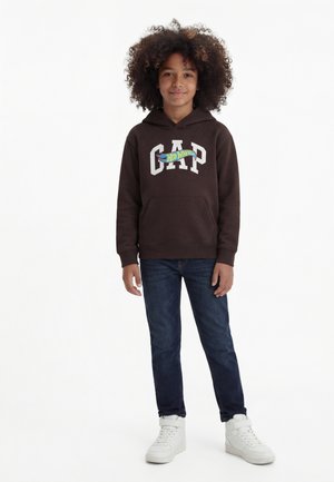 GAP BABY & TODDLER VINTAGESOFT HOT WHEELS LOGO HOODIE - Pulover s kapuco - terra brown