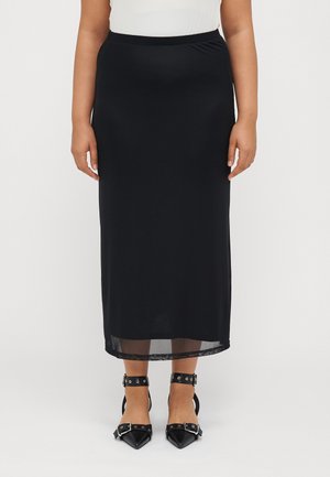 CARFOREST LIFE STRAIGHT CALF SKIRT  - Fustă tip creion - black
