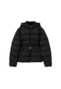 HOODED PUFFER - Vinterjacka - black