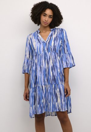 KAFFE - Jurk - blue abstract print