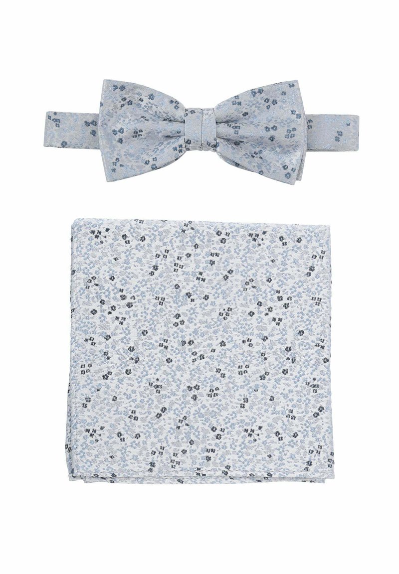 Seidenfalter SET FLOWER - Einstecktuch - hellblau