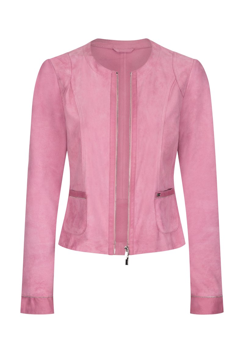 Damen Leichte Jacken | Milestone Lederjacke altrosa/pink - XS00178 Damen Leichte Jacken | Milestone Lederjacke altrosa/pink - XS00178