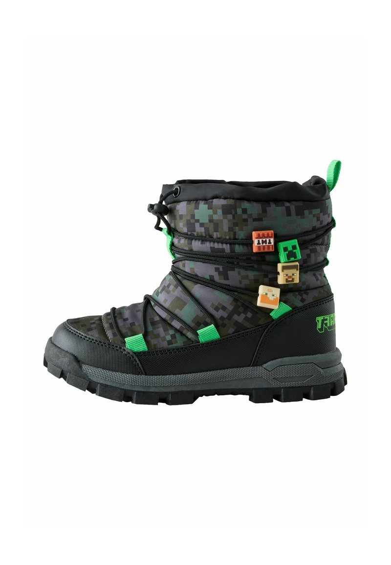 Next MINECRAFT SNOW - Winter boots - khaki black/khaki - Zalando