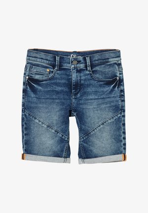 Name it NKMRYAN JOGGER - Short en jean - dark blue denim/denim bleu foncé