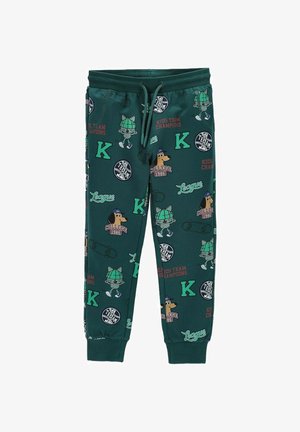 Coccodrillo, KINDERLEGGINGS - Tracksuit bottoms - green