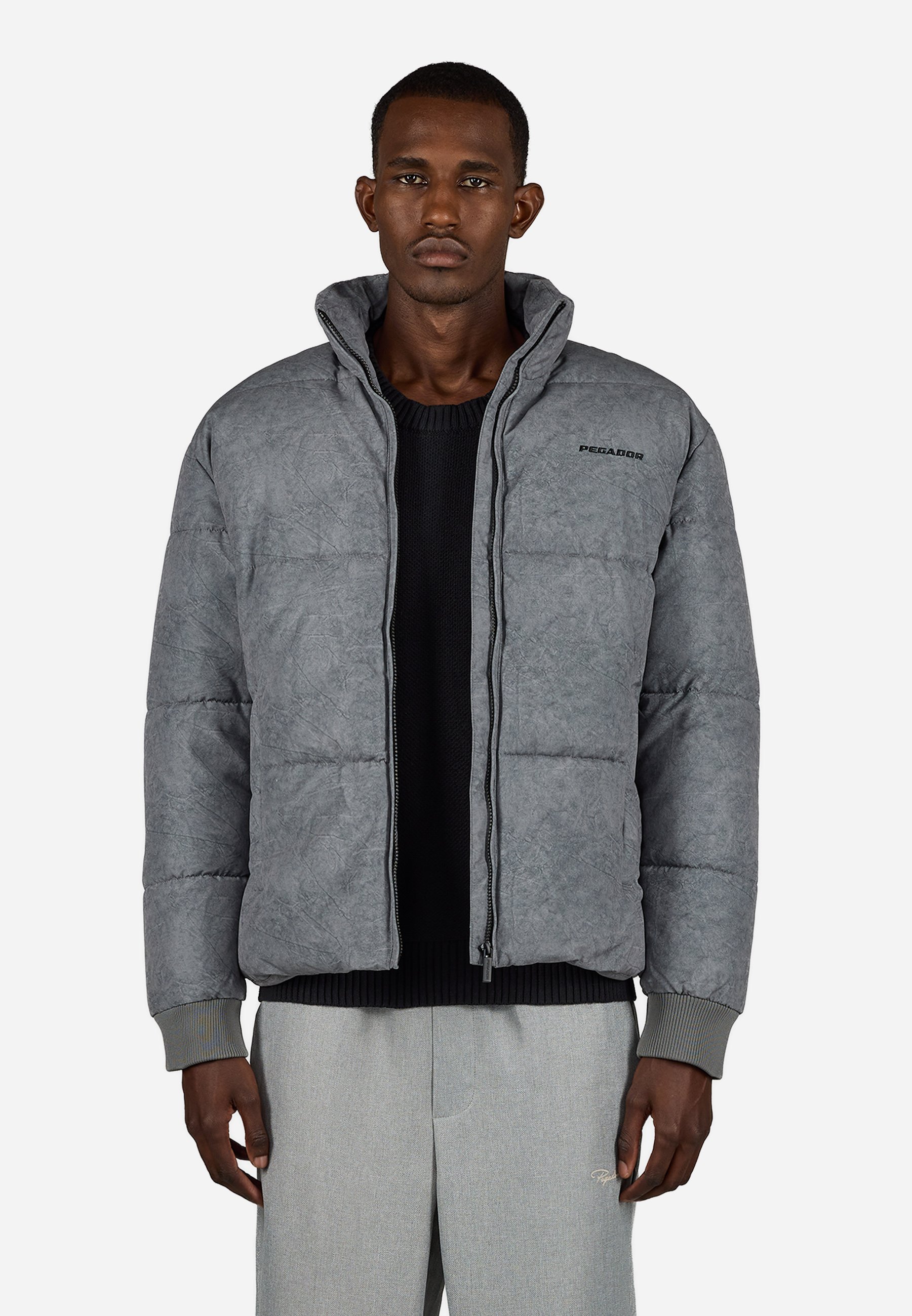Pegador SOLIN PUFFER JACKET Winterjacke concrete grey/grau