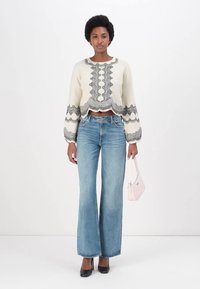 TWINSET Maglione - neve/nero