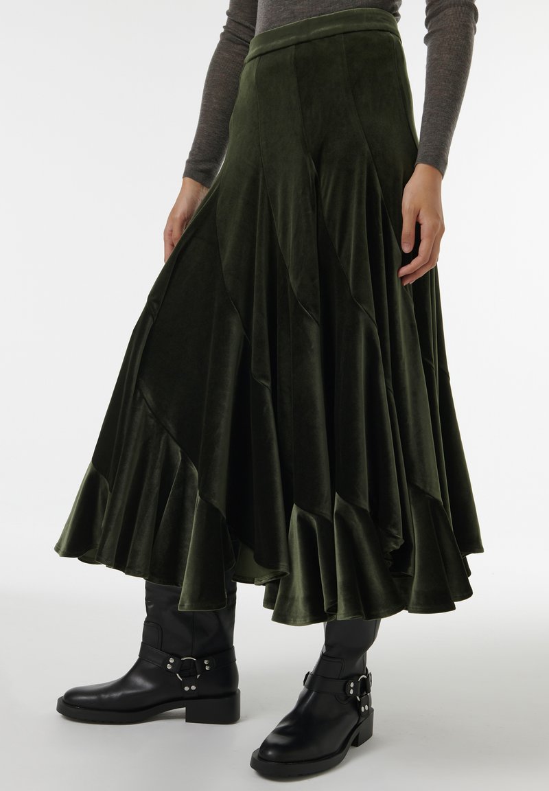Leem Falda plisada - green
