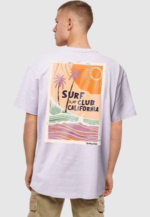 SURF CLUB CALIFORNIA  - T-shirt imprimé - lilac