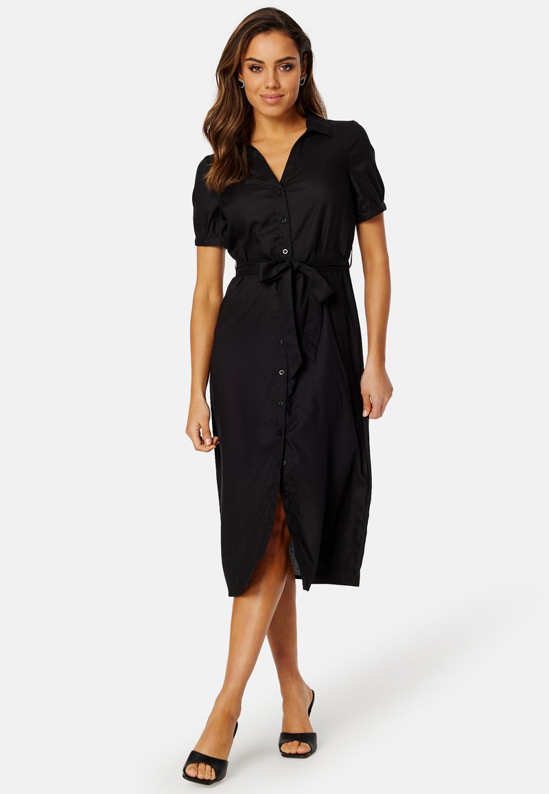Bubbleroom V-NECK SHORT SLEEVE SHIRT DRESS - Sukienka koszulowa