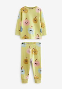 Next PRINTED 3 PACK - REGULAR FIT - Komplet pidžame - green blue pumpkin