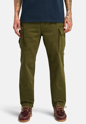 TWILL  - Cargo trousers - dark olive