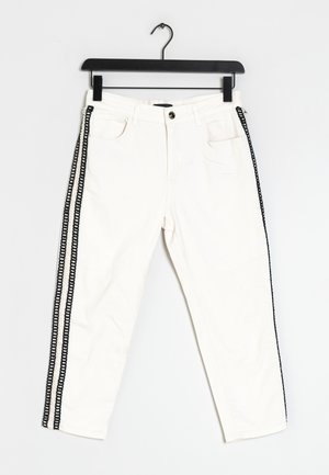Uterqüe Straight leg jeans - white