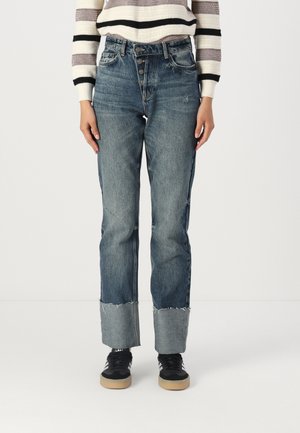 ONLHOWARD FOLD UP  - Džínsy s rovným strihom - dark blue denim