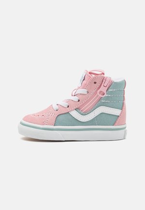 Vans SK8 HI REISSUE SIDE ZIP UNISEX - Sneakers alte - blue/pink