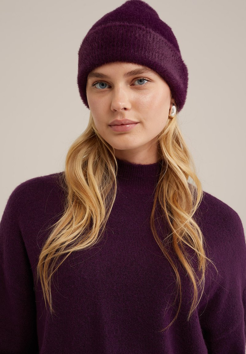 WE Fashion Kootud müts - violet