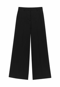 THEA WIDE - Pantalon classique - black