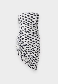 STRAPLESS DIANA MINI DRESS - Cocktailjurk - black/white