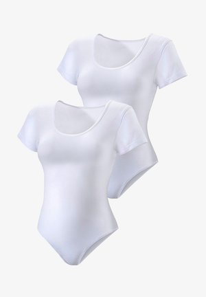 LASCANA, 2 PACK - Basic T-shirt - weiß