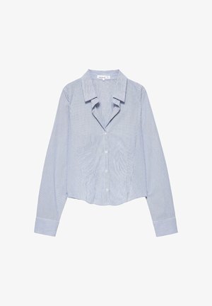 PULL&BEAR, FITTED WITH WIDE CUFFS - SHIRT - Overhemdblouse - mottled light blue