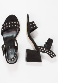 New Look Sandaalit nilkkaremmillä - black
