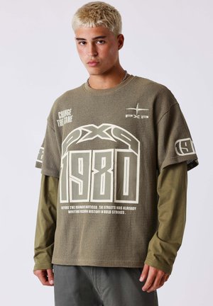 Project X Paris T-SHIRT EFFET SUPERPOSÉ MATCHDAY - T-shirt à manches longues - vert