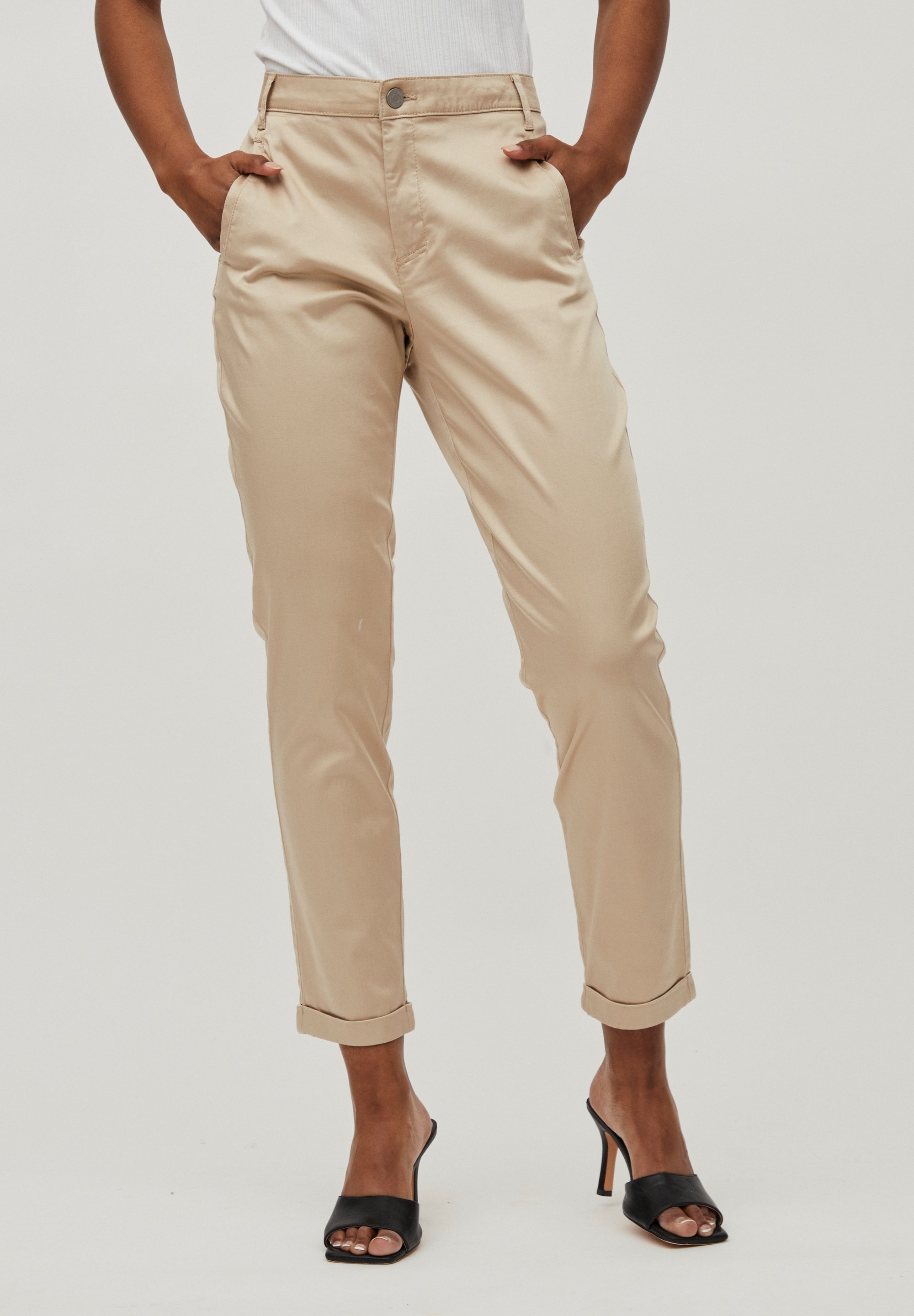 VILA Pantalones chinos - camel/camel -