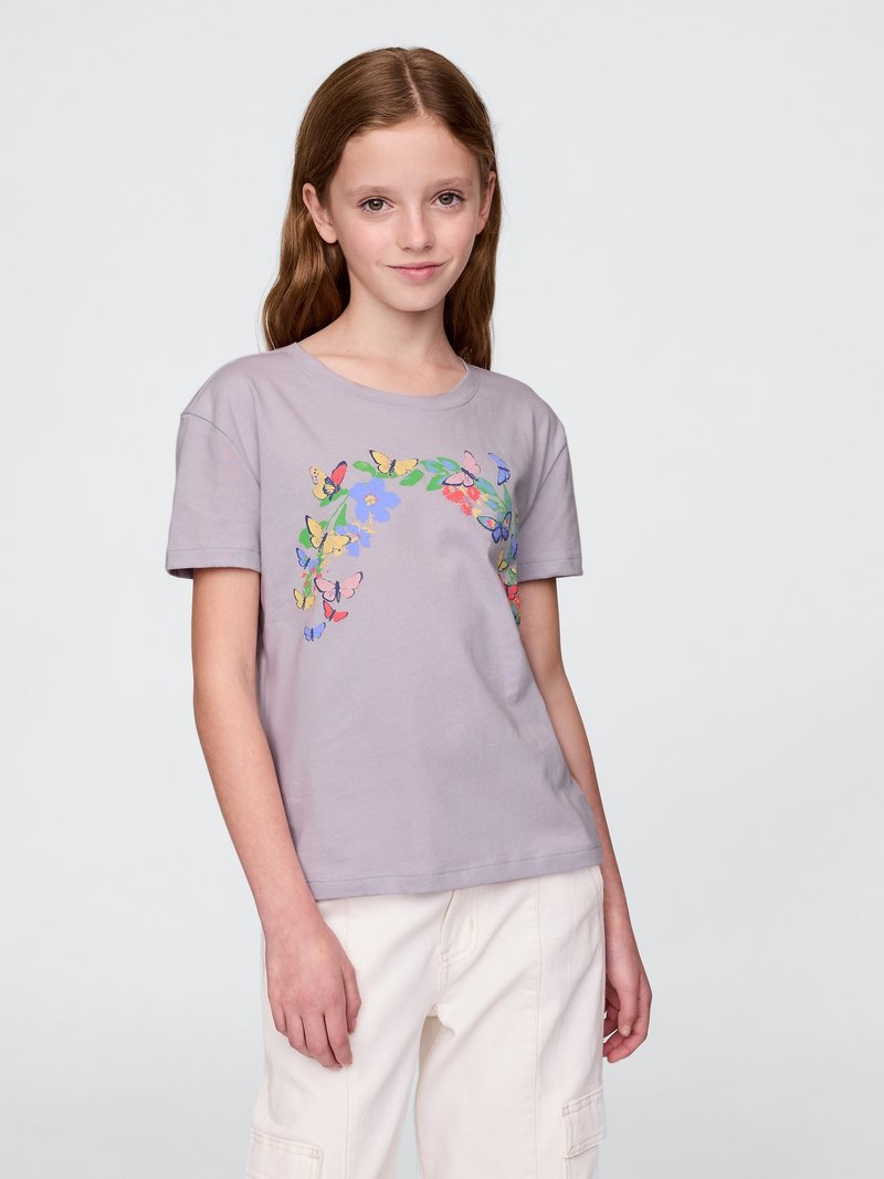 GAP - VALUE GIRLS - Potiskana majica - perfumed lilac, Povečajte