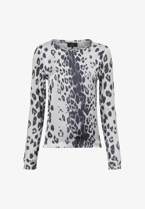 Monari Bluse - anthrazit weiß